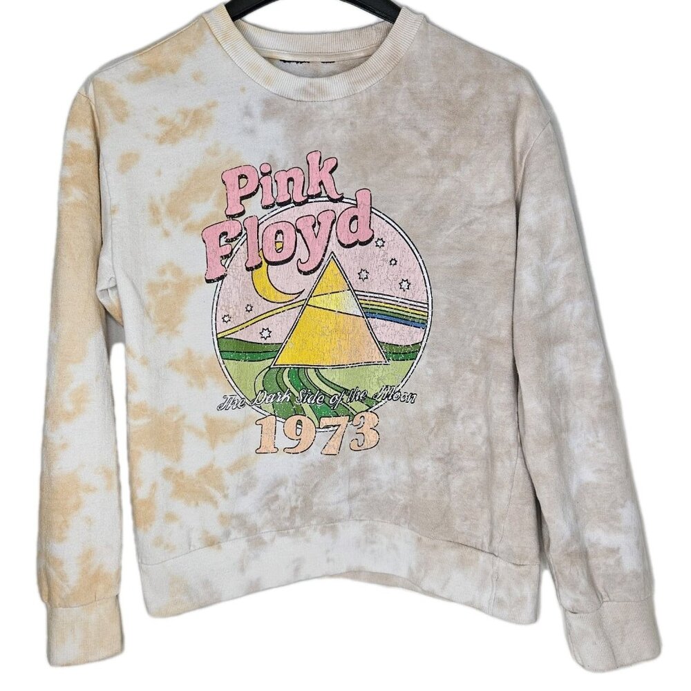 Pink Floyd Dark Side of the Moon 1973 Sweatshirt Pink Tones Men Size Medium